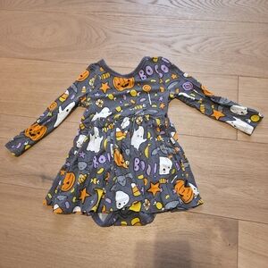 Little Sleepies Halloween Ghost and Pumpkin Dress